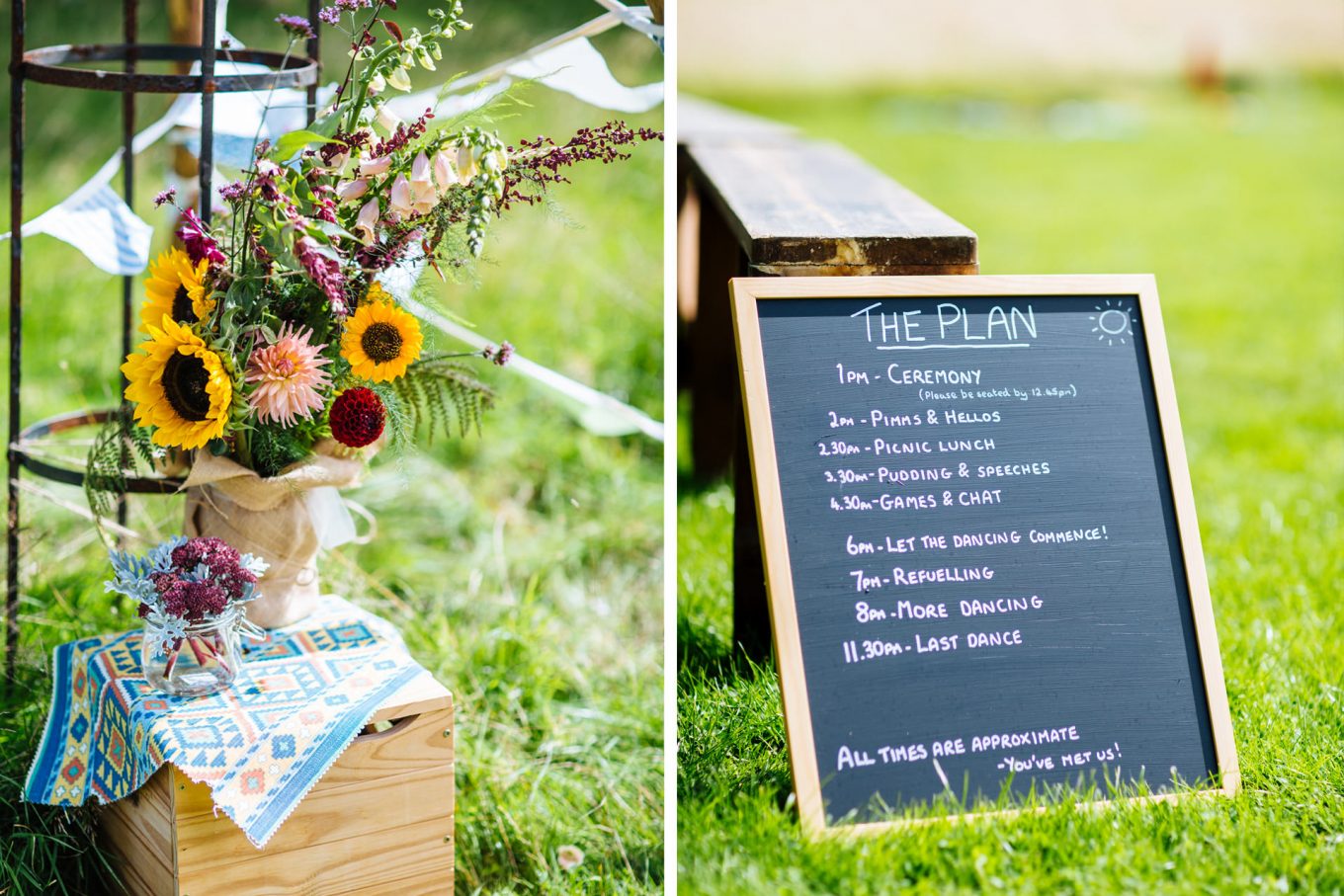 rustic wedding details