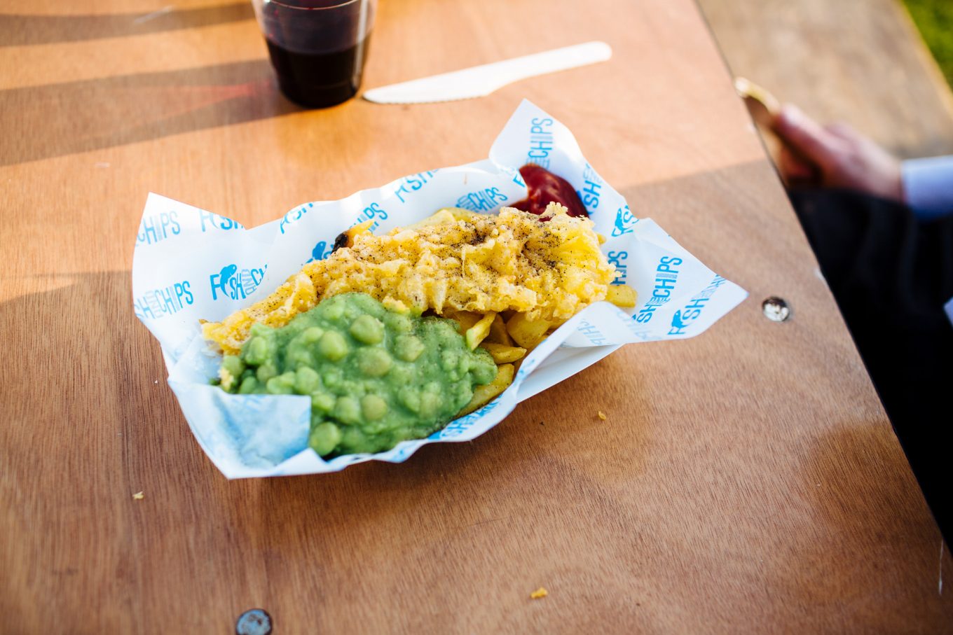 fish and chips wedding