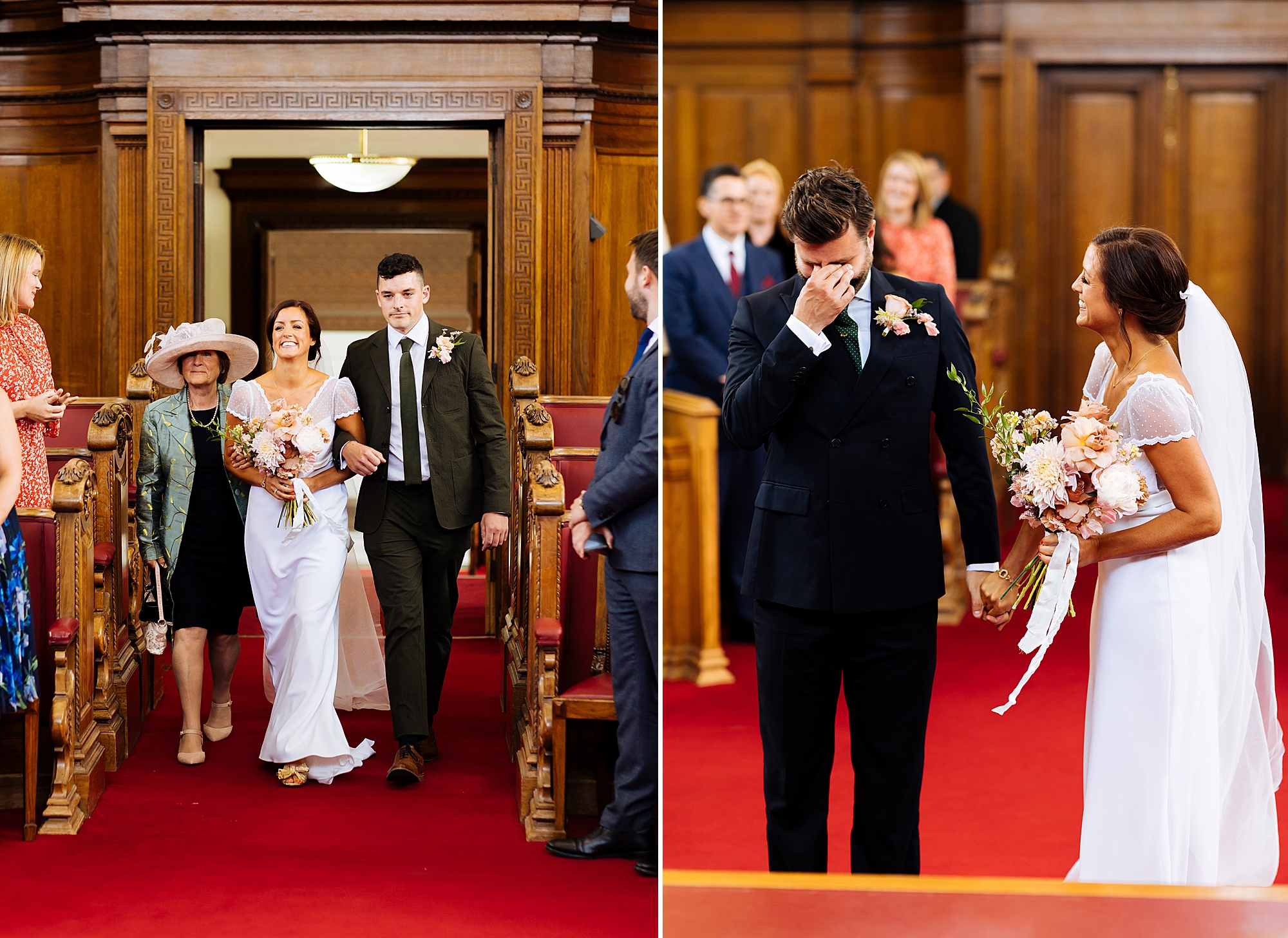An intimate wedding at the beautiful town hall