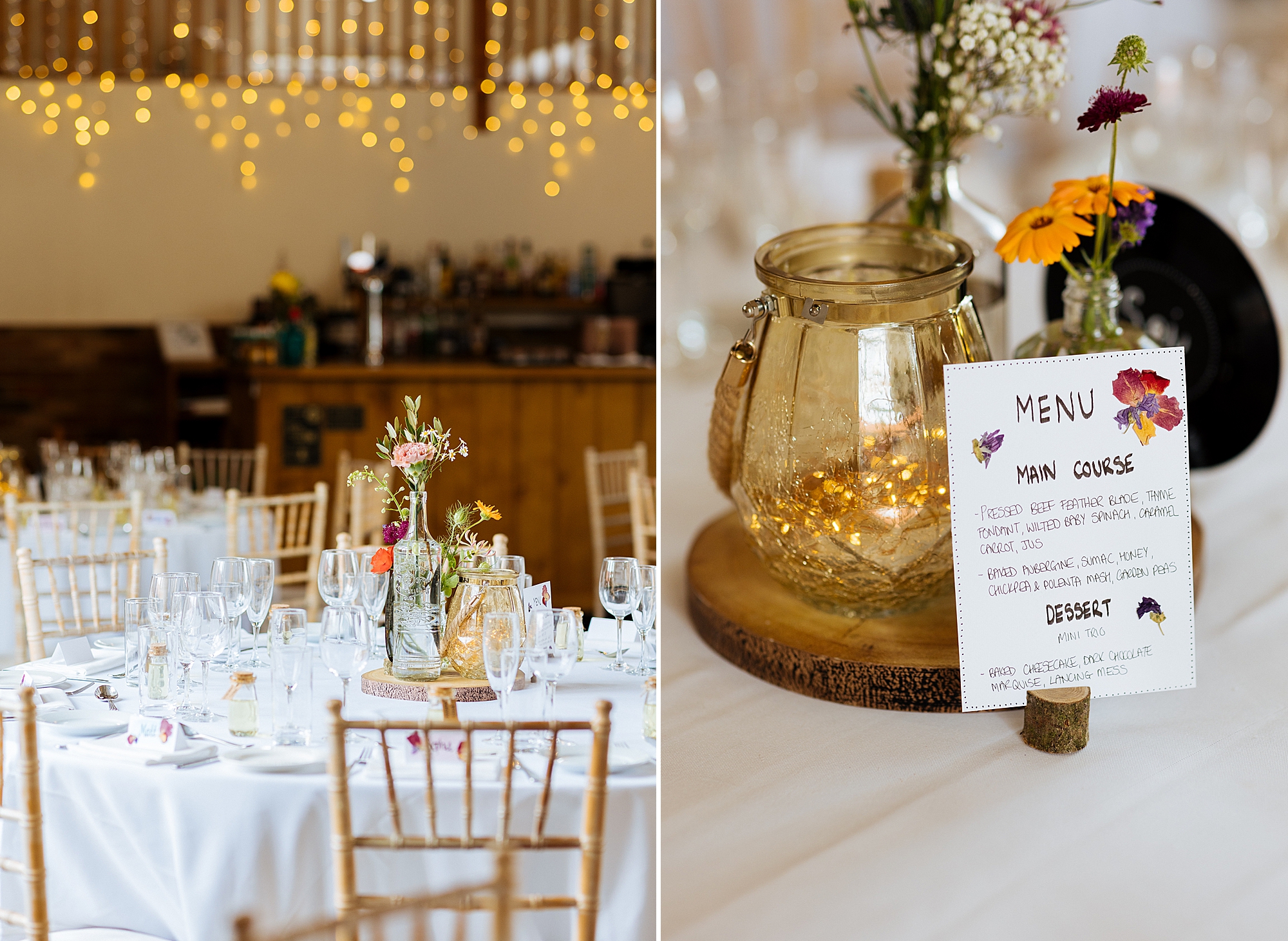 A contemporary wedding nestled in the countryside