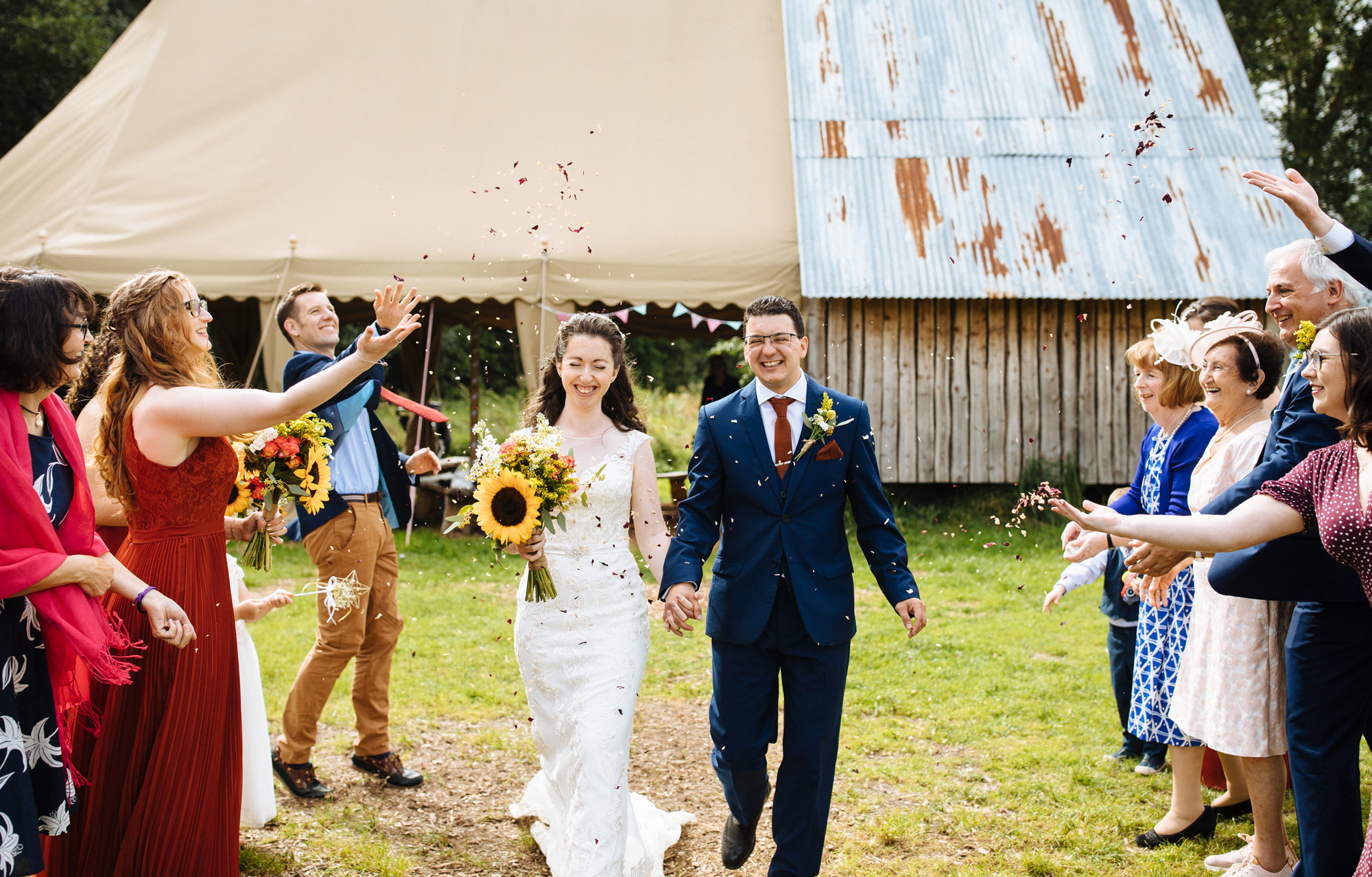 Woodland wedding venue in the wilderness 