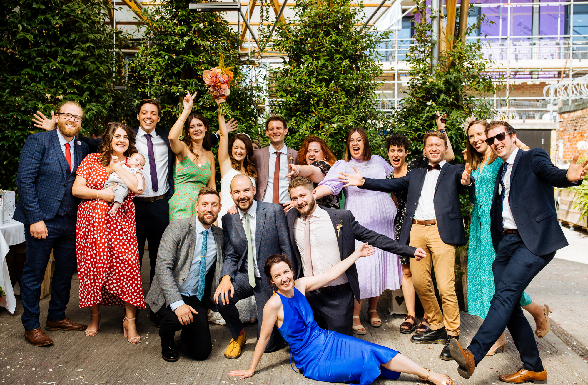 An Urban and colourful wedding in South London