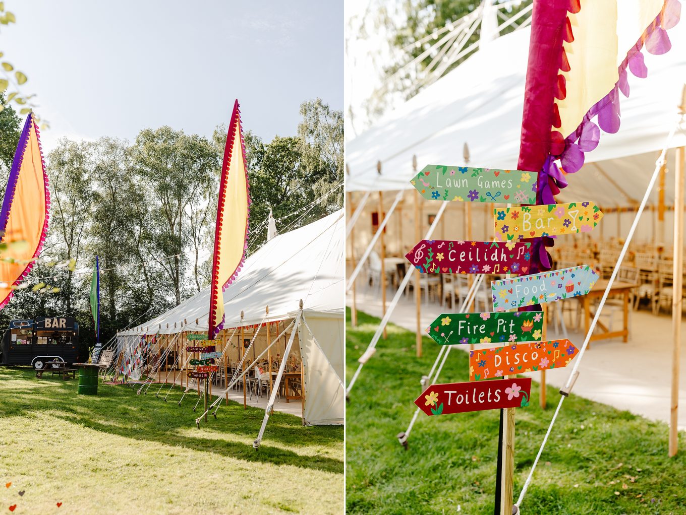 Festival wedding decorations