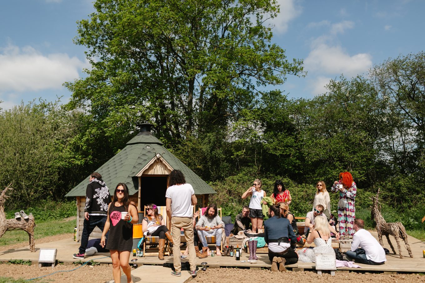 wedding with camping