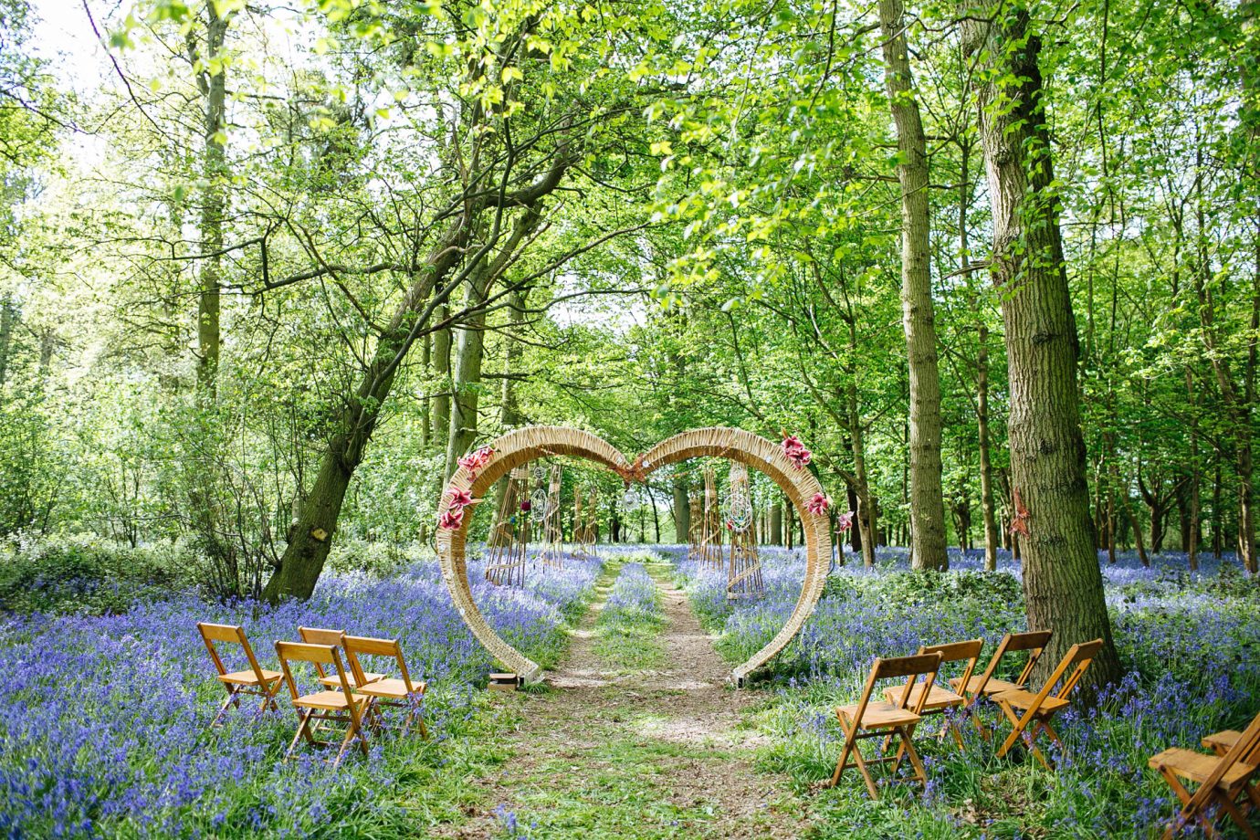Woodland Wedding in Bluebells