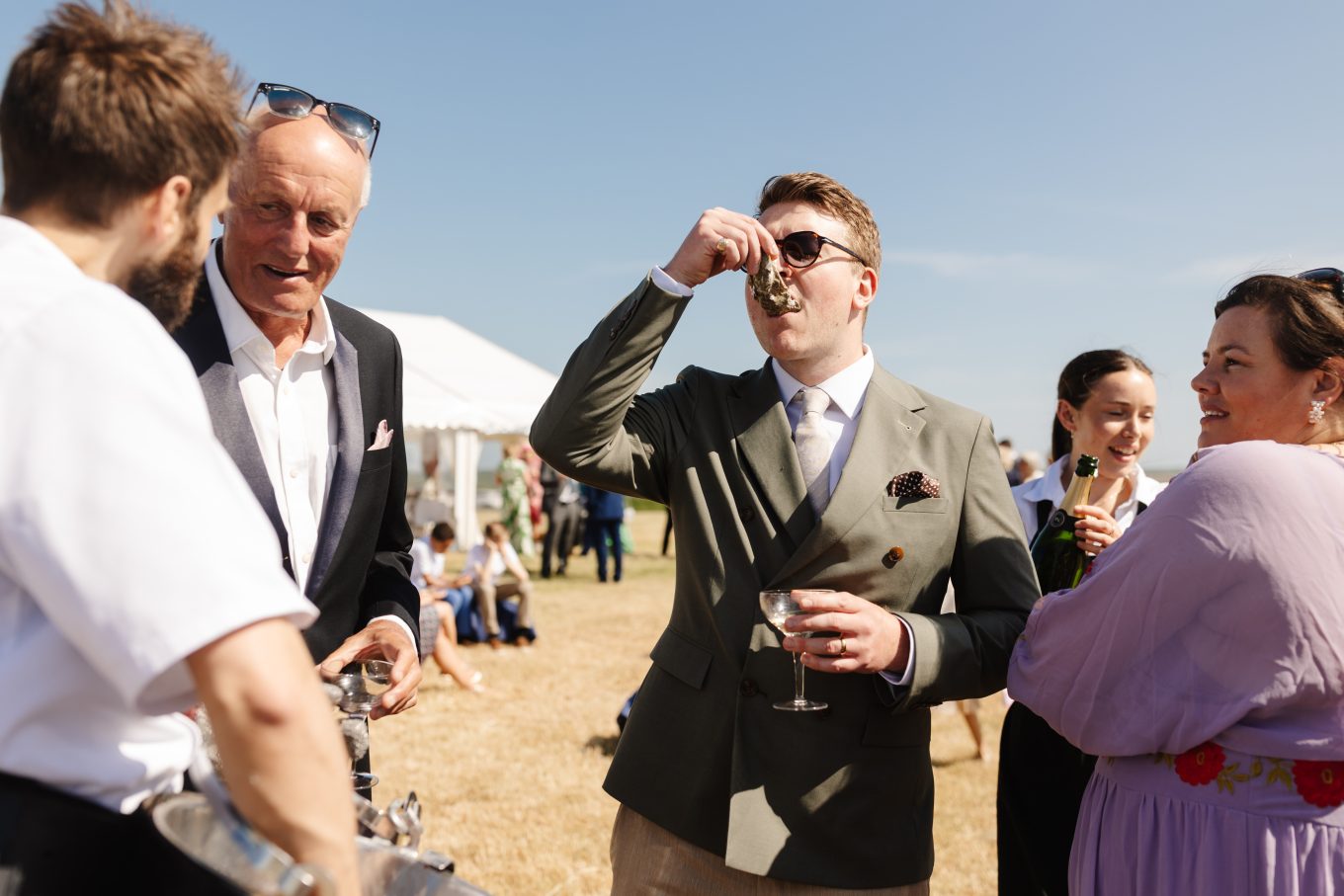 bantham bash field wedding